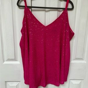 Pink Sequin Top